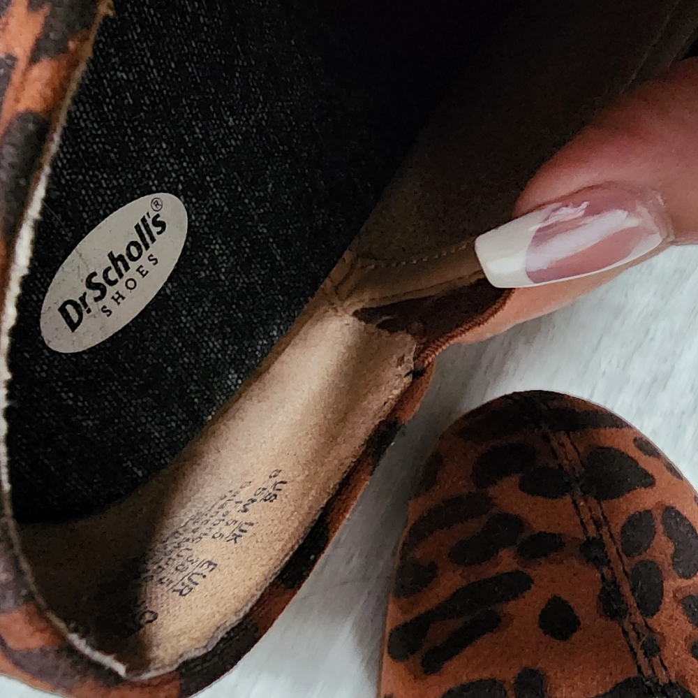 Dr Scholl's animal print shoes